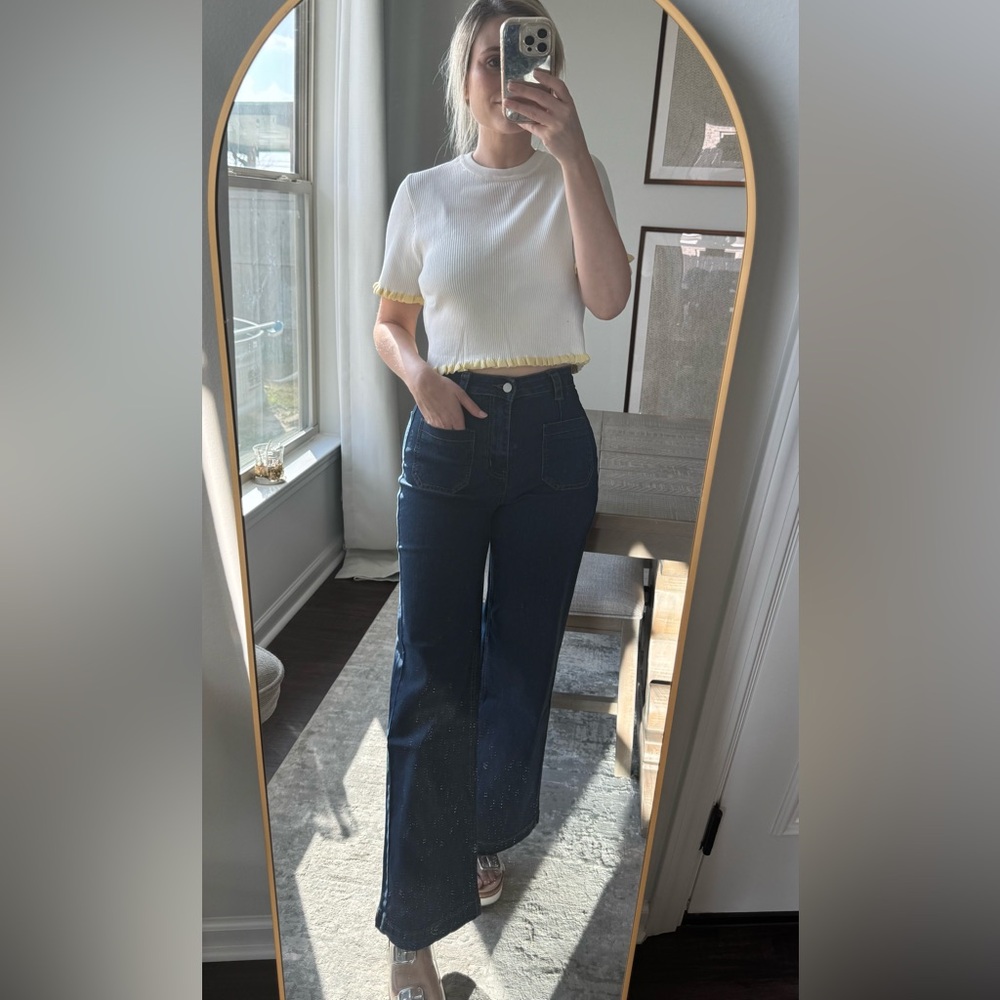 Classic Blue Women's Dark Wash Jeans - Picture 8 of 14
